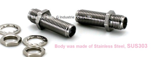 SMA Adapter, SMA F TO SMA F BH, SUS303 SMA Adapter, SMA F TO SMA F BH, SUS303