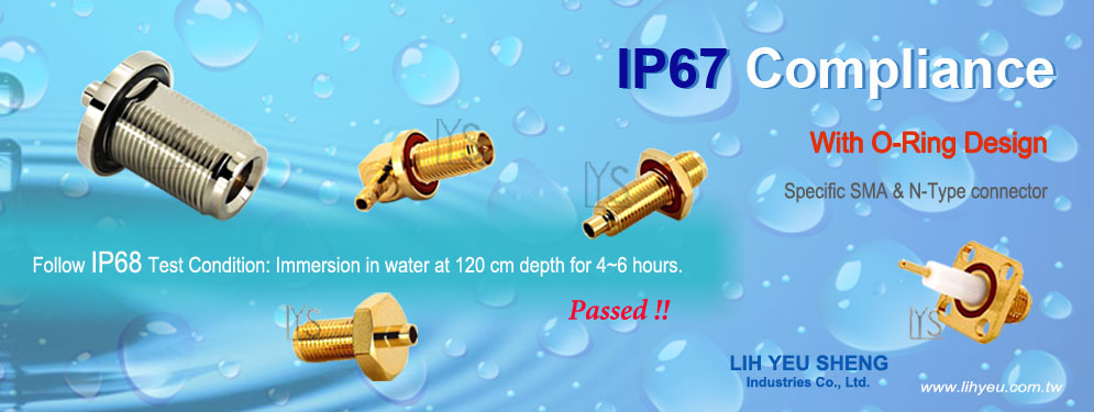 IP67 SMA, N Connector, LIH YEU SHENG, LYS, RF Connector_375EN