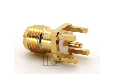 Through Hole, S/T, SMA Female for PCB