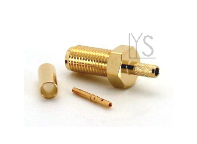 LMR100, 195～400, Bulkhead, SMA Female Crimp