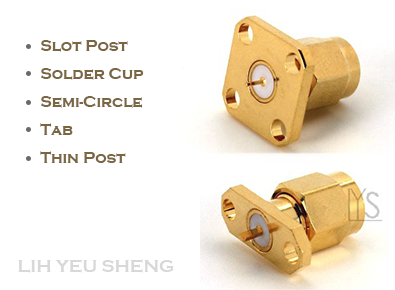 多種尾端, 2 & 4 Holes Panel SMA Male connector