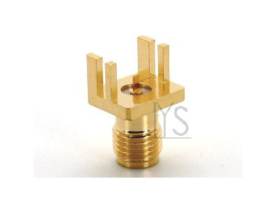 Edge, 0.8｜1.0｜1.22｜1.6｜1.73mm PCB,SMA(RP-SMA) Female S/T PCB Terminal Tab connector