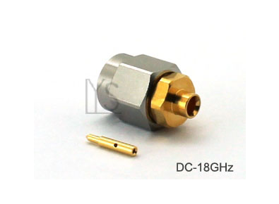 18GHz SMA Male Straight Solder Type For .085 / RG405 Cable,With Anti-torque Hex 