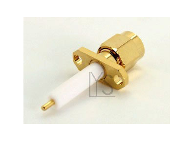 圓針, SMA(RP-SMA) Male 2 Holes Panel Exposed PTFE Blunt Post connector