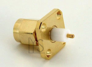 Panel 4 Hole Exposed PTFE SMA Male Terminal Blunt Post