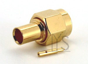 SMA Male Straight Solder for .141, RG402, SS402 Cable Connector