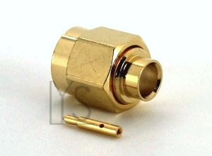 SMA Male Straight Solder for .141, RG402, SS402 Cable Connector